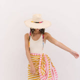 Sunshine Tienda Rosita Palm Fringe Hat