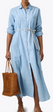 Xirena Bowen Chambray Shirt Dress