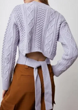Rails Amy Cable Knit Sweater in Lavender