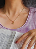Non-Tarnish Lock Chain Necklace