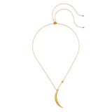 Adjustable 30" Moon Necklace