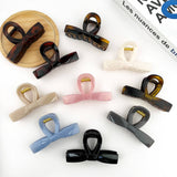 Sweet Bow Claw Clip, Classic Solid Color Hair Clip