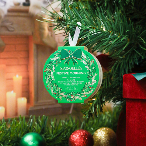 Festive Morning -  Sweet Ambrosia Holiday Wreath Body Buffer