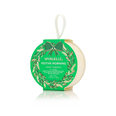 Spongelle Sweet Ambrosia Holiday Wreath Body Buffer