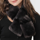 Animal Pattern Faux Pull-Through Scarf