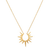 16" North Star Burst Necklace