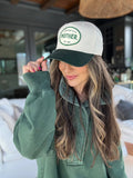VINTAGE Mother Canvas Patch Hat - Green/Natural
