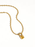 Non-Tarnish Lock Chain Necklace