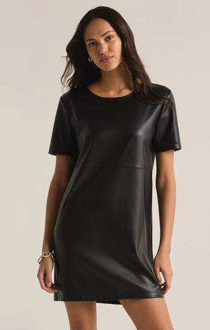 Z Supply London Faux Leather Dress