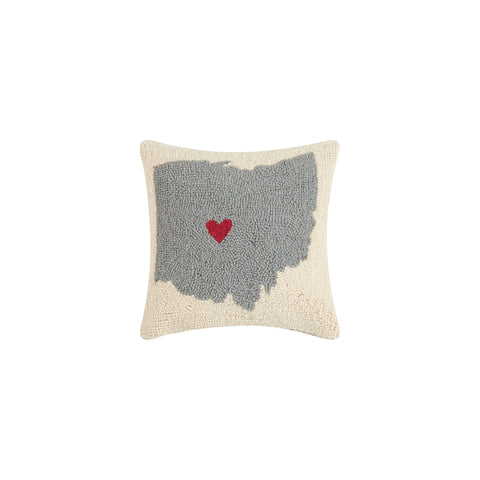 Heart In Ohio Pillow