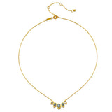 Awaken Intuition Labradorite Petal Necklace - 16"