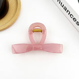 Sweet Bow Claw Clip, Classic Solid Color Hair Clip