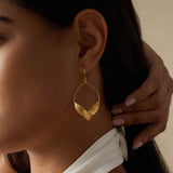 Fluttering Petals Gold  Earrings