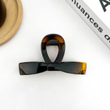 Sweet Bow Claw Clip, Classic Solid Color Hair Clip