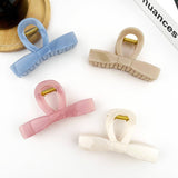 Sweet Bow Claw Clip, Classic Solid Color Hair Clip