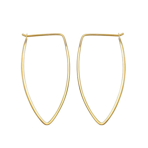 Gold Petal Hoop