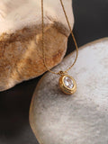 Cornelia Gold Non-Tarnish Gemstone Necklace