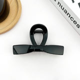 Sweet Bow Claw Clip, Classic Solid Color Hair Clip