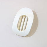 Oval Flat Hair Clip for Women, Strong Grip Clamp