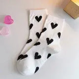 Women's Cozy Colorblock Heart Socks