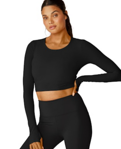 Beyond Yoga Power Beyond Lite Cropped Pullover