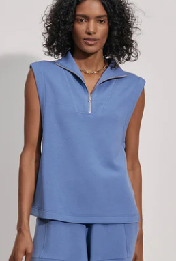Varley Magnolia Half Zip Tank