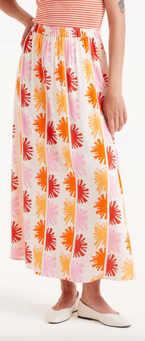 Compania Fantastica Solei Print Midi Skirt
