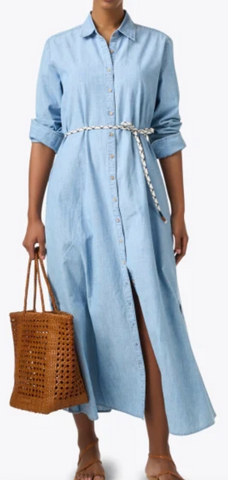 Xirena Bowen Chambray Shirt Dress