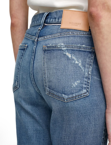 Moussy Hammond High Rise in Medium Blue