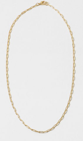 Small Gold Paperclip Chain
