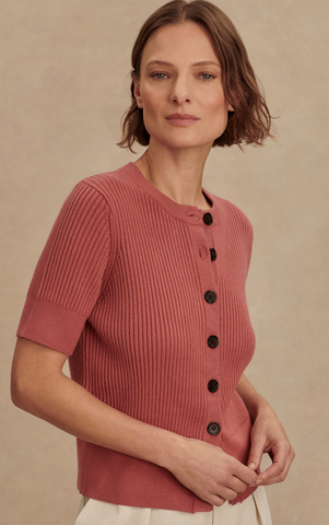 Varley Micha Short Sleeve Cardigan