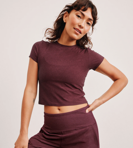 Beyond Yoga Featherweight Cropped Tee