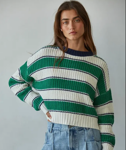 By Together Striped Knit Sweater