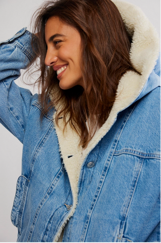 Free People Asher Cozy Denim