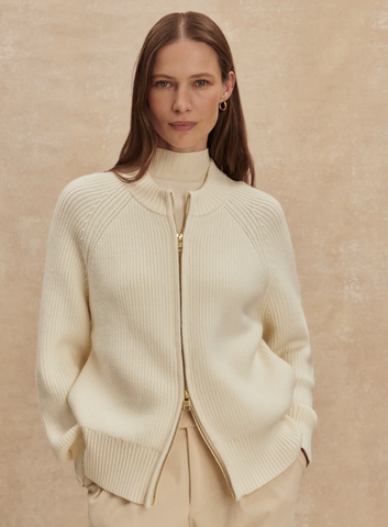 Varley Milo Zip Through Knit Jacket