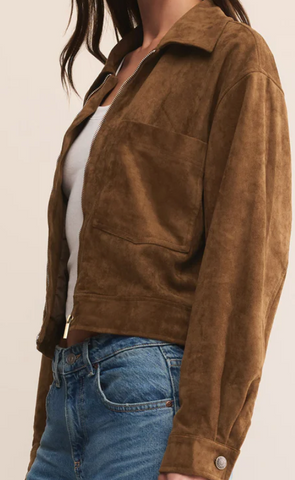 Z Supply Heritage Faux Suede Jacket