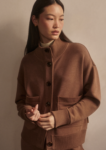 Varley Sabrina Button-Through Sweat