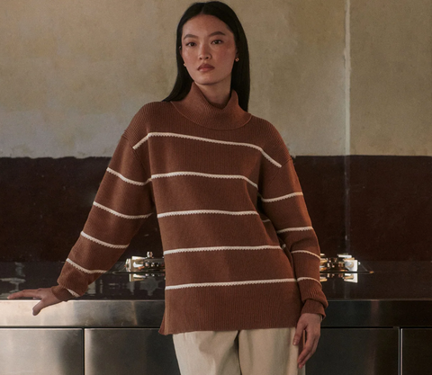 Varley Hamish Stitch Knit Sweater