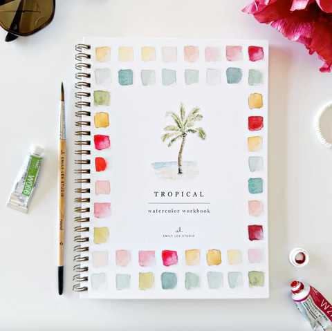 Tropical Watercolor Workbook