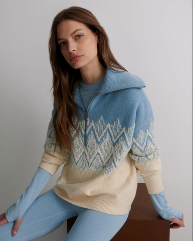 Varley Hedda Fairisle Half Zip