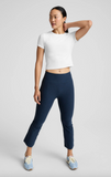 Beyond Yoga Pintuck Kick Flare High Waisted Pant