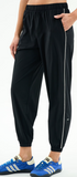 Splits59 Megan Woven Nylon Jogger with Piping