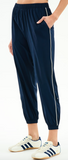 Splits59 Megan Woven Nylon Jogger with Piping