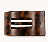 Flat Rectangle Hair Clip | Small | Blonde Tortoise
