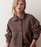 Marine Layer Hayes Houndstooth Trench Coat