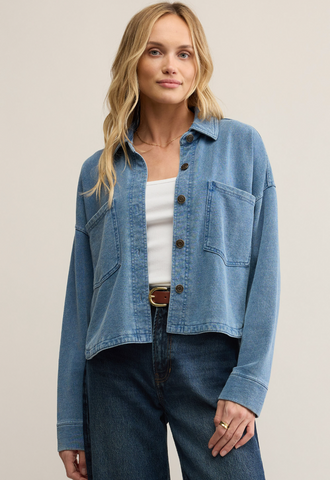 Z Supply All Day Cropped Knit Jacket