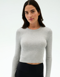 Splits59 Louise Rib Long Sleeve Crop