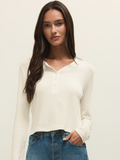 Z Supply Ferris Cropped Henley Top