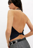 Free People Round Two Pique Low Back