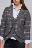 Smythe One-Button Windowpane Blazer